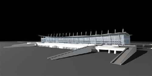 فرم 3بعدی آماده ترمینال شماره 3 مدلسازی با 3DMAX