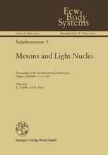 Mesons and Light Nuclei: Proceedings of the 5th International Symposium, Prague, September 1–6, 1991