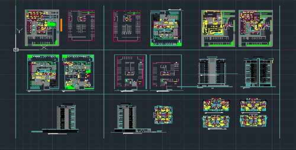 دانلود ساختمان تجاری  مسکونی 16طبقه 