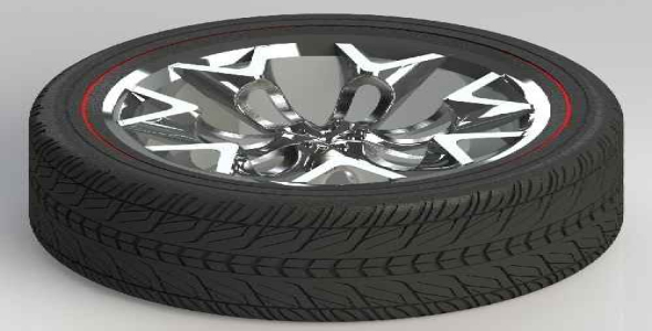 مدل تایر و رینگ خودرو آموزشی