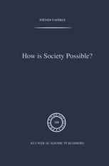 How is Society Possible?: Intersubjectivity and the Fiduciary Attitude as Problems of the Social Group in Mead, Gurwitsch, and Schutz