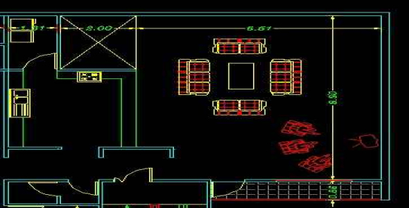 
	پلان اماده اتوکد - پلان ساختمان یک طبقه
