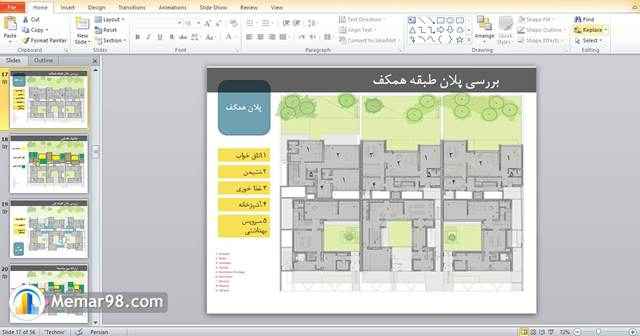 دانلود پاورپوینت تحلیل و بررسی مجتمع مسکونی سیاه و سفید در کویت