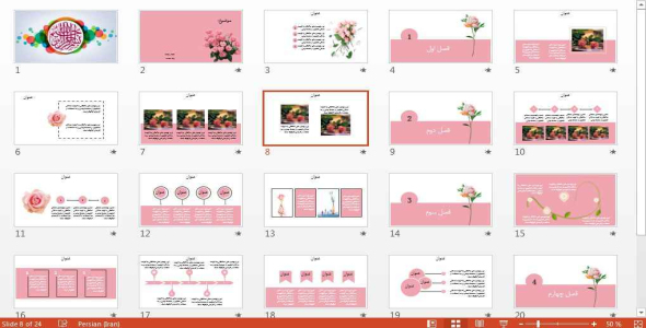 
	قالب پاورپوینت زیبا برای ارائه
