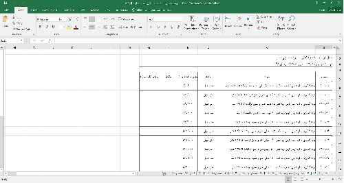 دانلود فایل اکسل (Excel) فهرست بهای واحد رشته آبیاری تحت فشار سال 1395