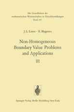 Non-Homogeneous Boundary Value Problems and Applications: Volume III