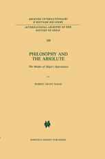 Philosophy and the Absolute: The Modes of Hegel’s Speculation