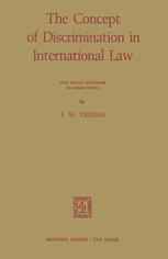 The Concept of Discrimination in International Law: With Special Reference to Human Rights