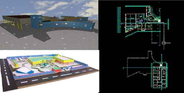 پروژه کامل طراحی فرهنگسرا-نمونه دوم