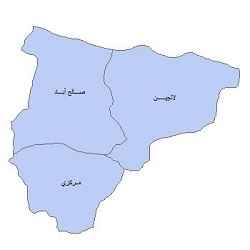 
	نقشه ی بخش های شهرستان بهار
