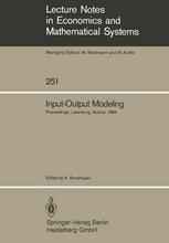 Input-Output Modeling: Proceedings of the Fifth IIASA (International Institute for Applied Systems Analysis) Task Force Meeting on Input-Output Modeli