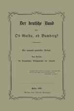 Der deutsche Bund oder: Ob Gotha, ob Bamberg?