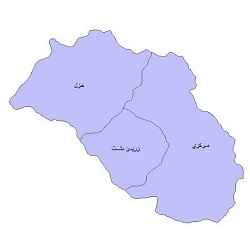 
	نقشه ی بخش های شهرستان نهاوند
