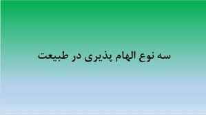 
	پاورپوینت سه نوع الهام پذیری در طبیعت
