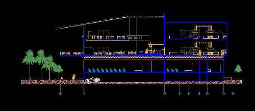 فایل اتوکد طراحی رستوران همراه با مقاطع و مبلمان داخلی