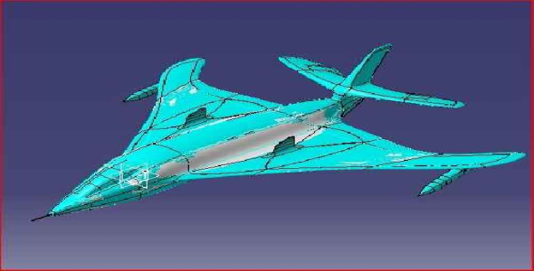 پروژه کشیدن جت جنگی در کتیا