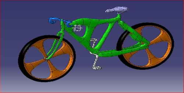 پروژه کشیدن دوچرخه در کتیا
