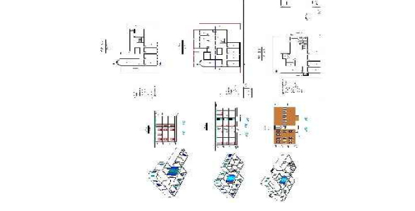 دانشکده مهندسی فایل اتوکد همراه با نما برش سه پرسپکتیو 
