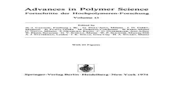 Thermal Analysis of Polymers (Advances in Polymer Science)