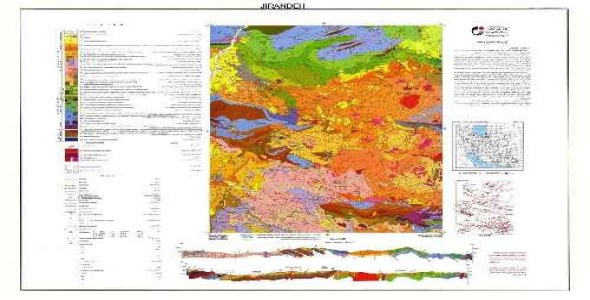 نقشه زمین شناسی 100000 جیرنده