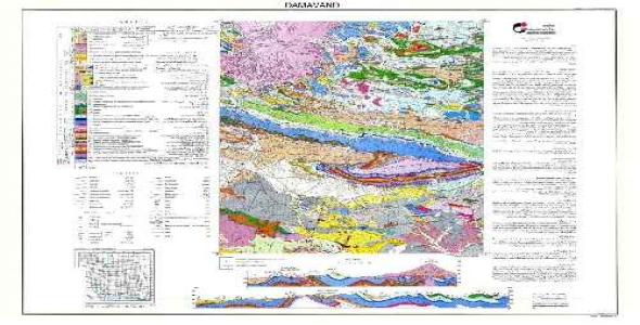 نقشه زمین شناسی دماوند با مقیاس 100000/ 1