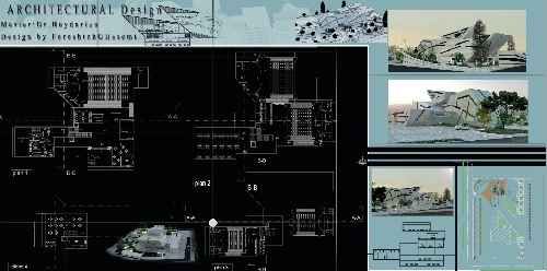 پروژه چندمنظوره شامل شیت لایه باز(4 عدد)+ فایل کد نقشه ها + رندرهای پروژه