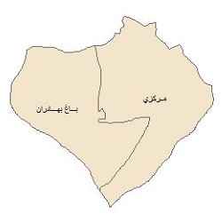 
	نقشه ی بخش های شهرستان لنجان
