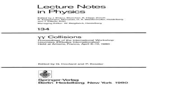 Gamma-Gamma Collisions