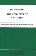 The Concepts of Criticism