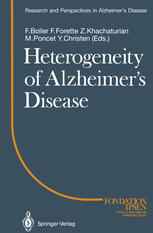 Heterogeneity of Alzheimer’s Disease