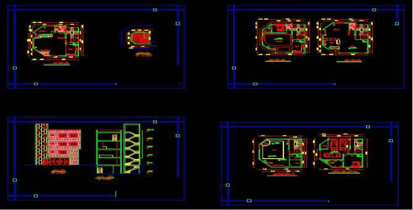 
	پلان معماري ساختمان 4 طبقه دوبلكس
