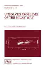 Unsolved Problems of the Milky Way: Proceedings of the 169th Symposium of the International Astronomical Union, held in the Hague, the Netherlands, Au