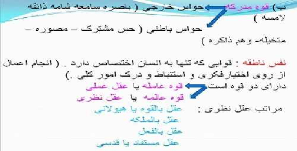 ابن سینا و دیدگاه های روانشناسی  ابن سینا