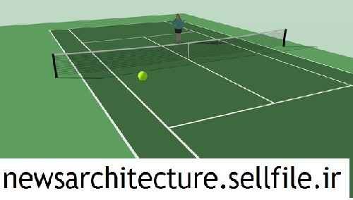 آبجکت اسکتچاپ Tennis Court Model