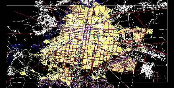 نقشه تفصیلی شهر گنبد کاووس -اتوکد