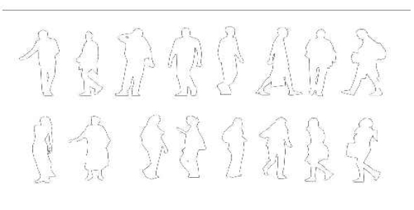 فایل اتوکد آبجکت های انسان برای استفاده در طراحی پلان و مقاطع