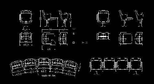 فایل اتوکد مبلمان و تجهیزات سینما برای طراحی داخلی