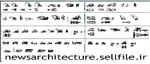 بلوک اتوکد ماشین آلات صنعتی