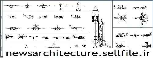 بلوک اتوکد هلیکوپتر 