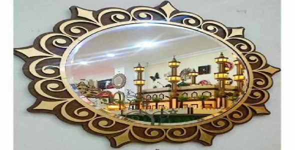 طرح لیزری قاب آینه