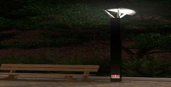 پروژه طراحی صنعتی - طراحی چراغ پارکی