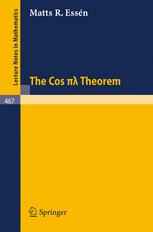 The cosπλ Theorem: With a paper by Christer Borell