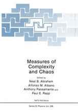 Measures of Complexity and Chaos