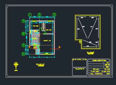 
	دو نمونه نقشه معماری ساختمان آجری
