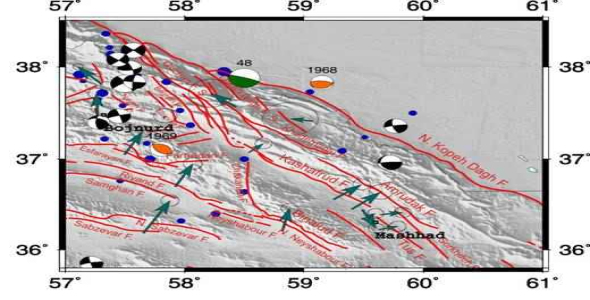 
	تحقیق گسله‌ هاي كپه‌ داغ
