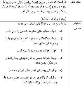 
	طرح درس فارسی پنجم موضوع دفاع از میهن
