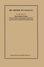 My Advice to N.A.C.C.A.