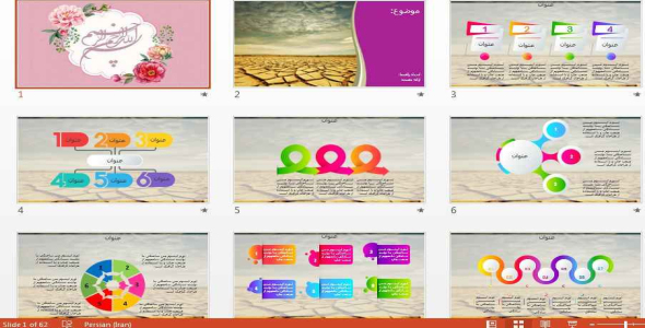 
	قالب پاورپوينت آماده طرح خشکسالی
