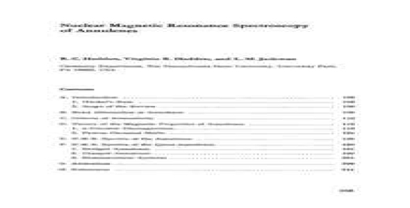 NMR Spectroscopy of Annulenes