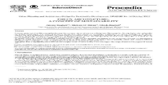 دانلود مقاله isi  معماری با موضوع (معماری سبز: یک مفهوم پایداری)